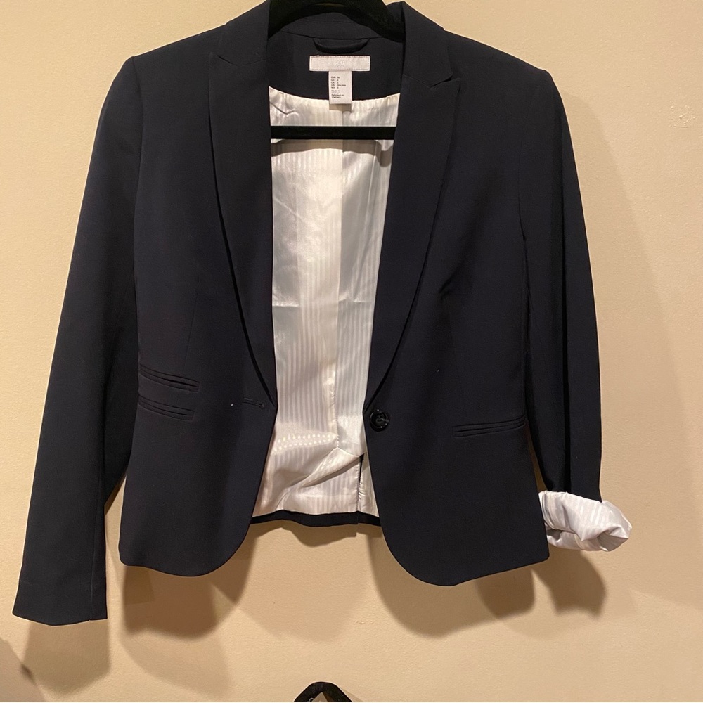 Dark Navy H&M Blazer Size 6